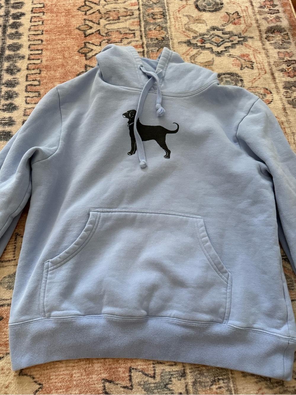 The Black Dog Women’s Light Blue Hoodie Sweatshirt, Legacy Collection